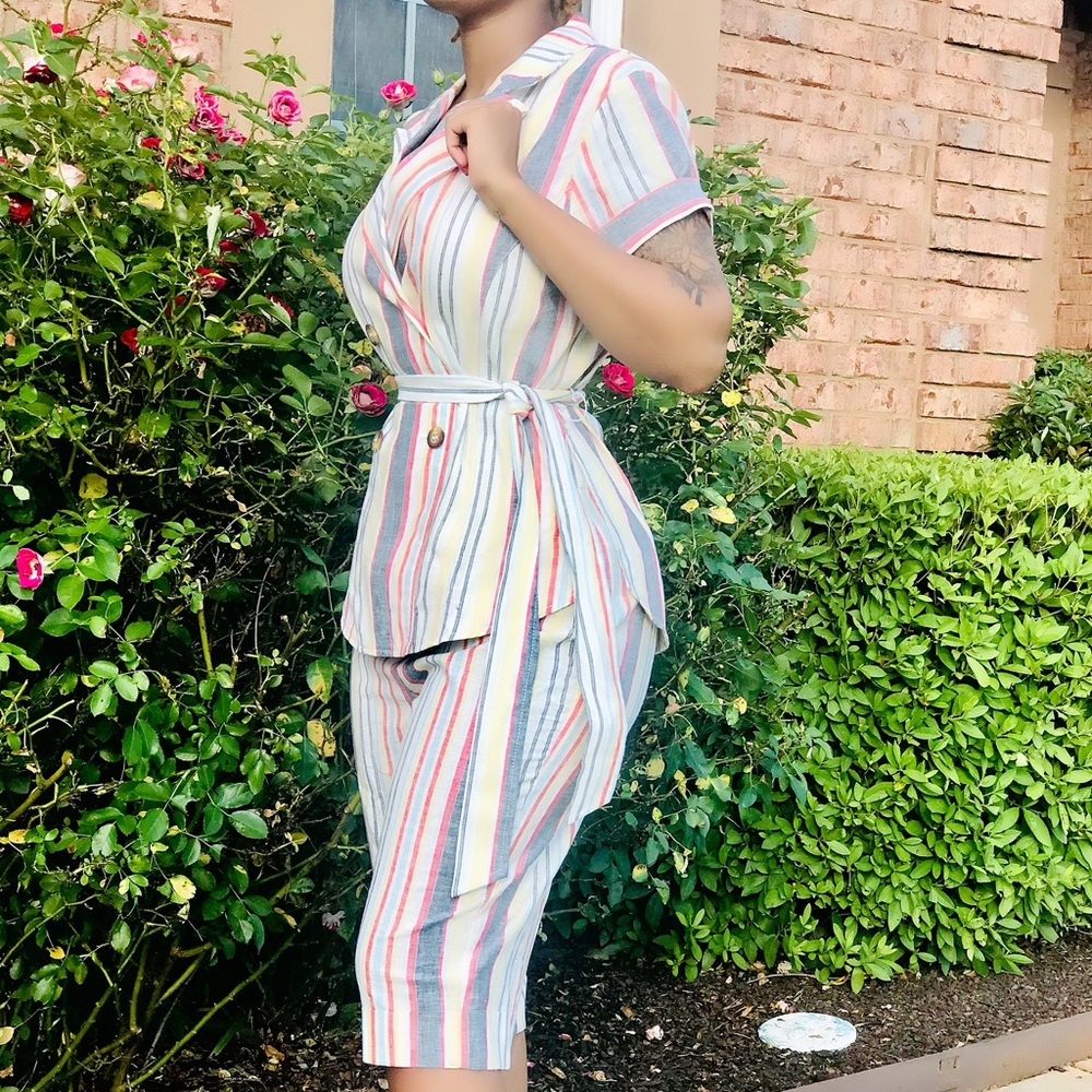Women’s Striped Suit Business Casual